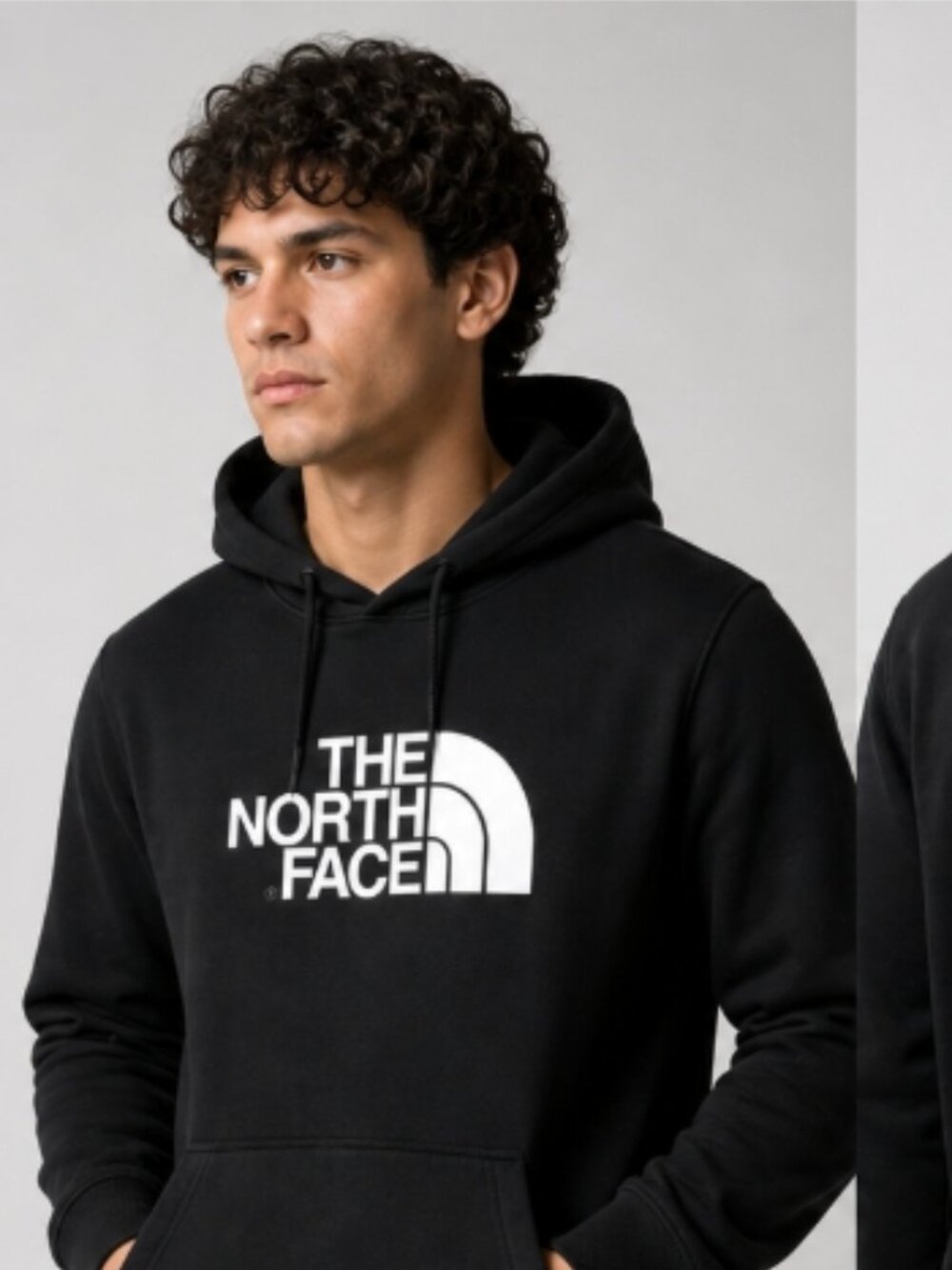 The North Face Black Hoodie XXL Men’s – Classic Logo – Heavyweight Pullover